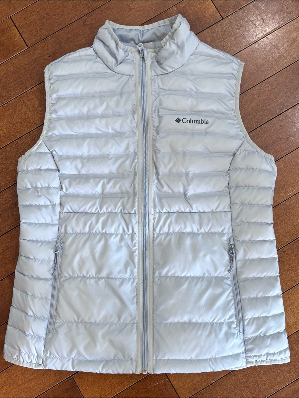 Columbia Light Blue Quilted Puffer Vest